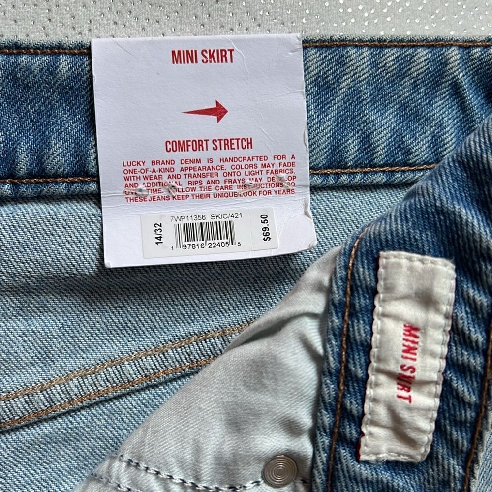 Lucky Brand Denim Mini Skirt Size 32 - Picture 8 of 11